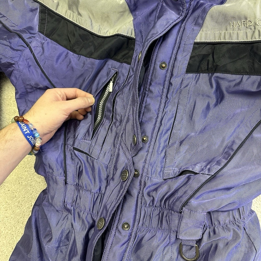 Vintage 80s 90s Womens One Piece Gore-Tex Ski Suit Blue Purple Size Large - Picture 11 of 13